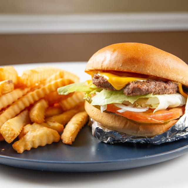Burger W/ Fries & Drink.